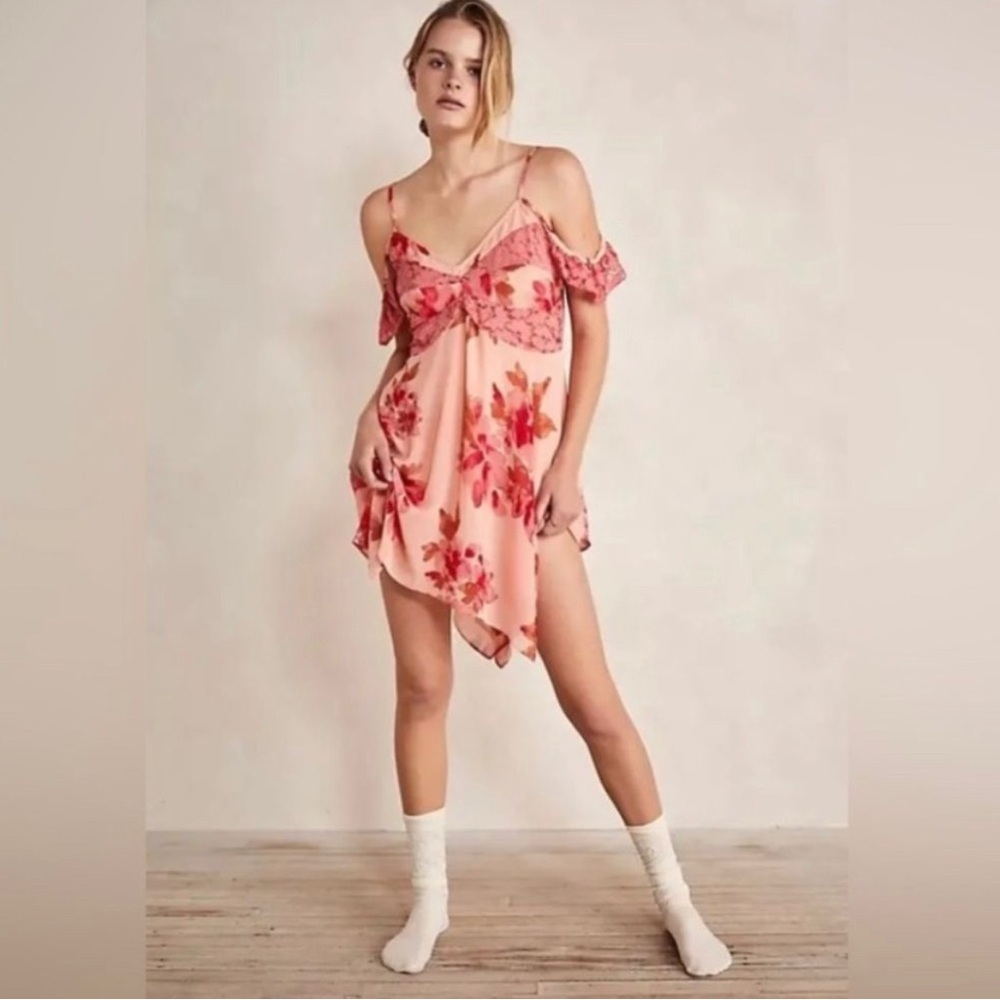 Free people Monday morning trapeze slip dress large NWOT
